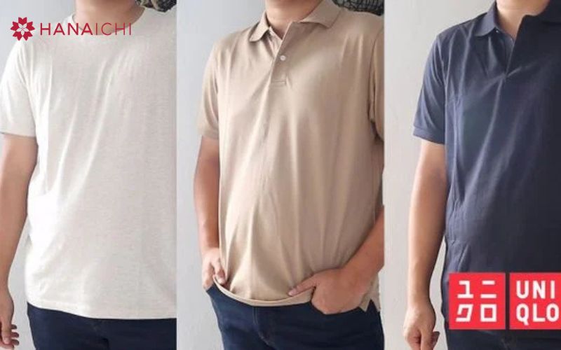 Áo Polo của UNIQLO còn rất đa dạng với chất liệu vải cao cấp