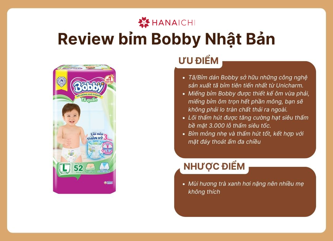 Các loại bỉm Nhật