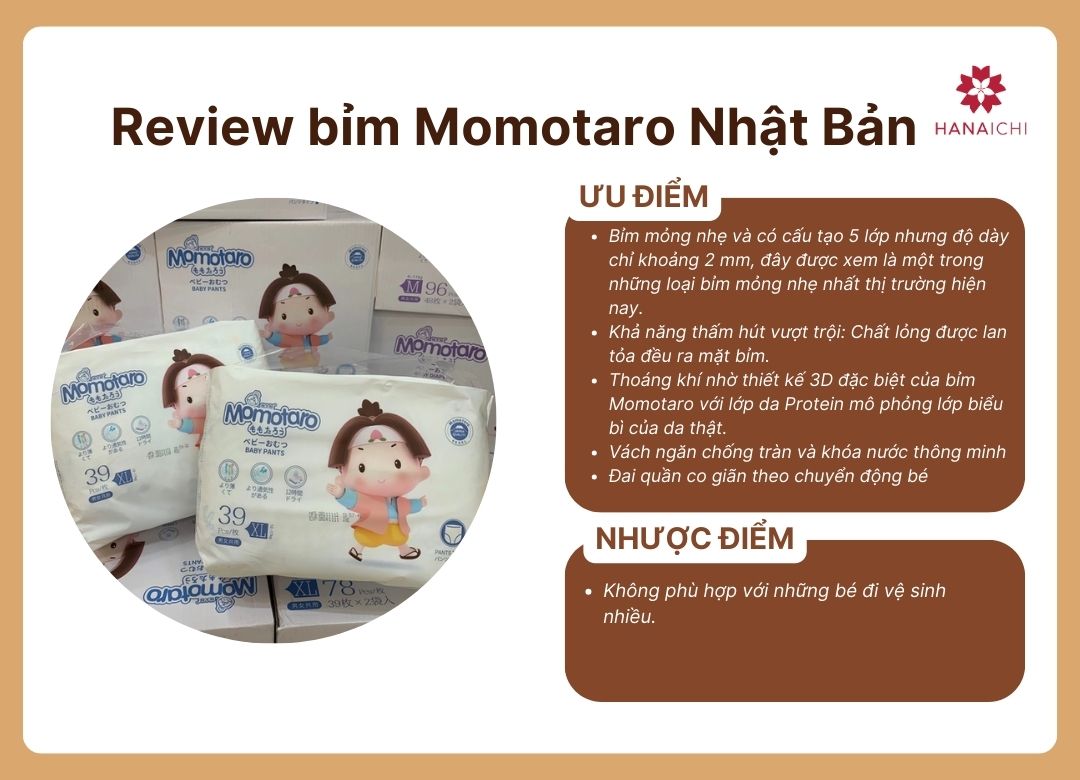 Review bỉm Momotaro Nhật Bản