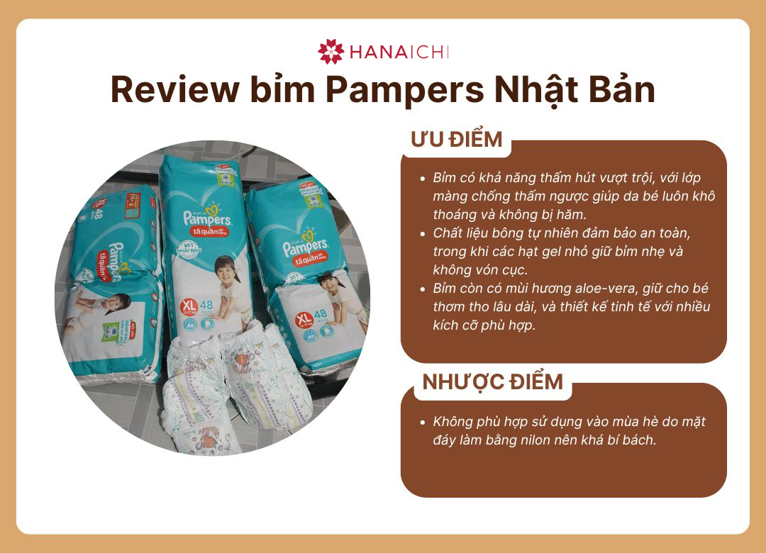 Các loại bỉm nhật