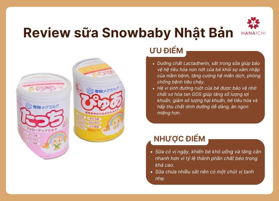 Review sữa bột Snowbaby cho bé