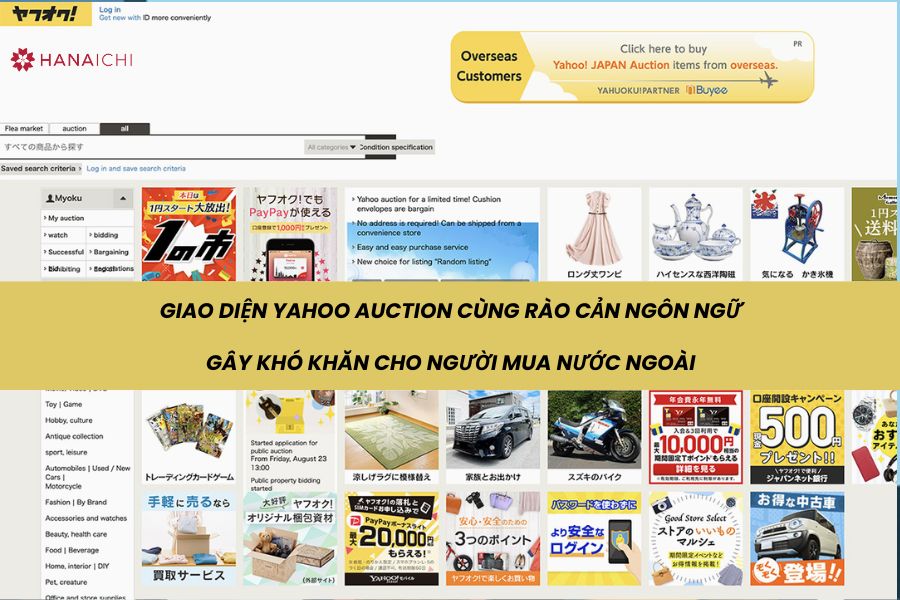 Khác biệt ngôn ngữ chính là rào cản lớn nhất giữa người tiêu dùng Việt và Yahoo Auction