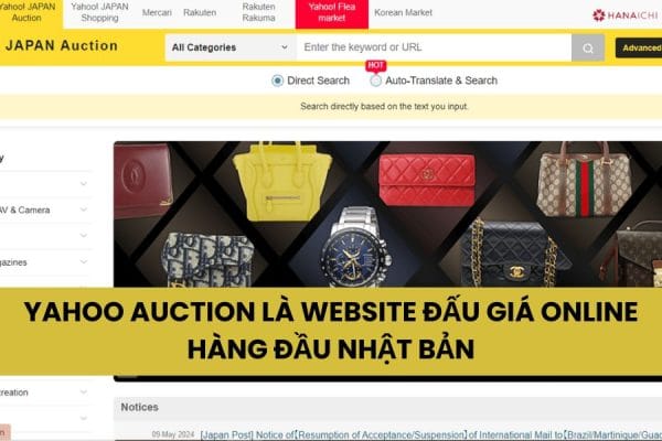Cách đấu giá trên Yahoo Auction chi tiết cho người mới bắt đầu