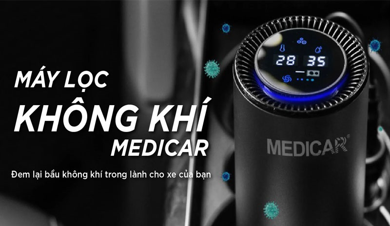 Máy Lọc Không Khí Ô Tô Medicar Chính Hãng Nhật Bản