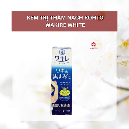 Kem trị thâm nách Rohto Wakire White giúp làm sáng da vùng nách