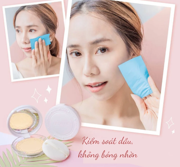 Cezanne UV Clear Face Powder: Bột phấn bảo vệ da khỏi tia UV và có khả năng kiểm soát dầu, giữ lớp trang điểm lâu trôi