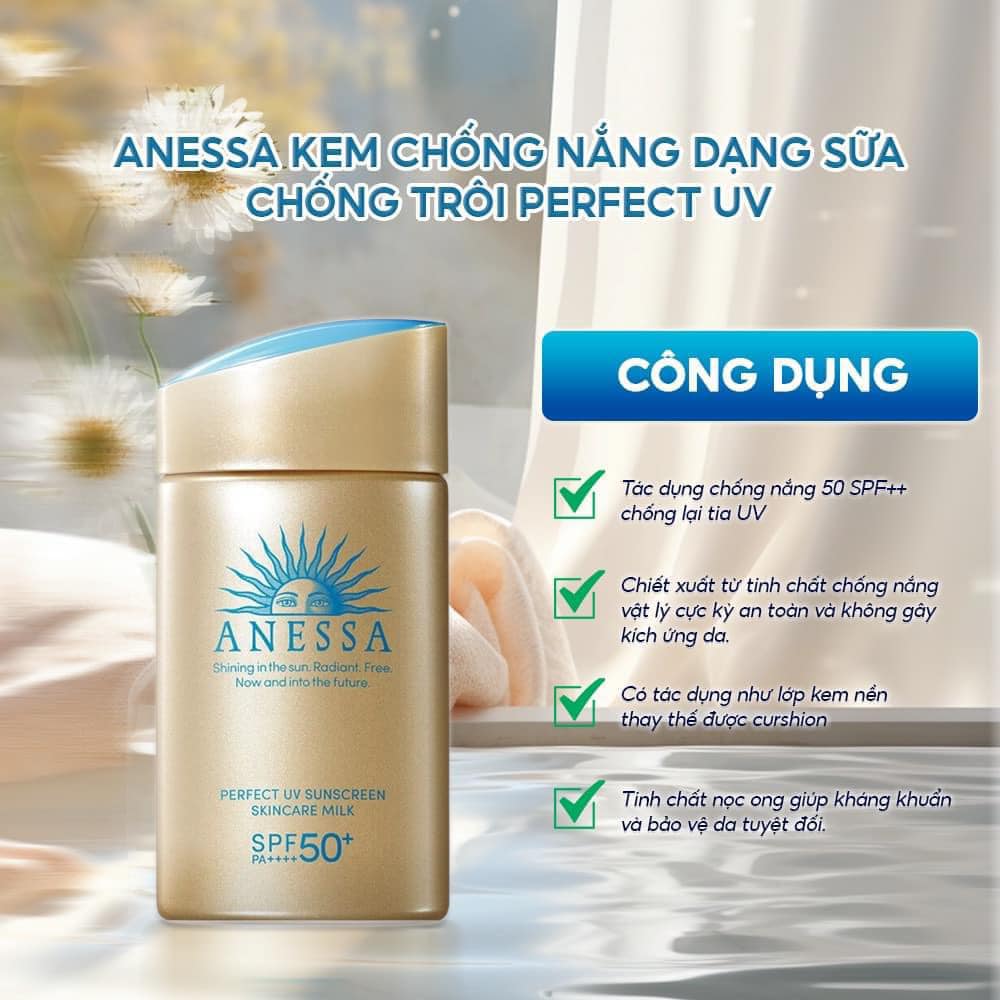 Kem chống nắng Anessa Perfect UV Sunscreen Skincare Milk 60ml