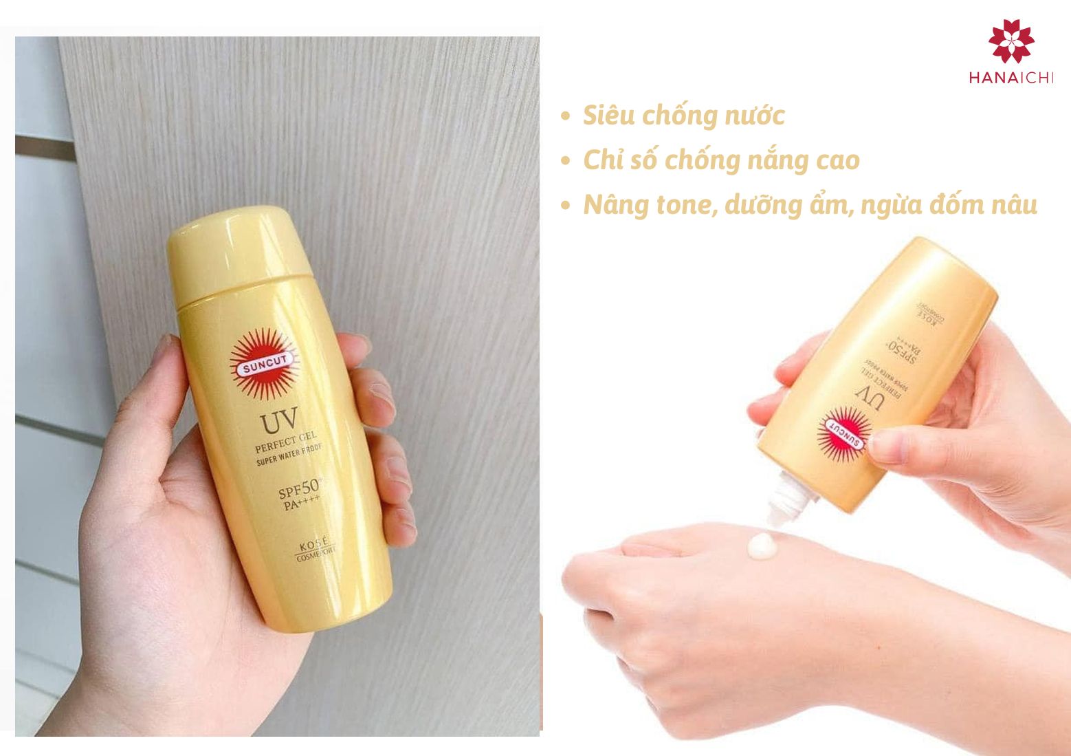 Kem chống nắng Kose Suncut UV Perfect Gel SPF50+ PA++++