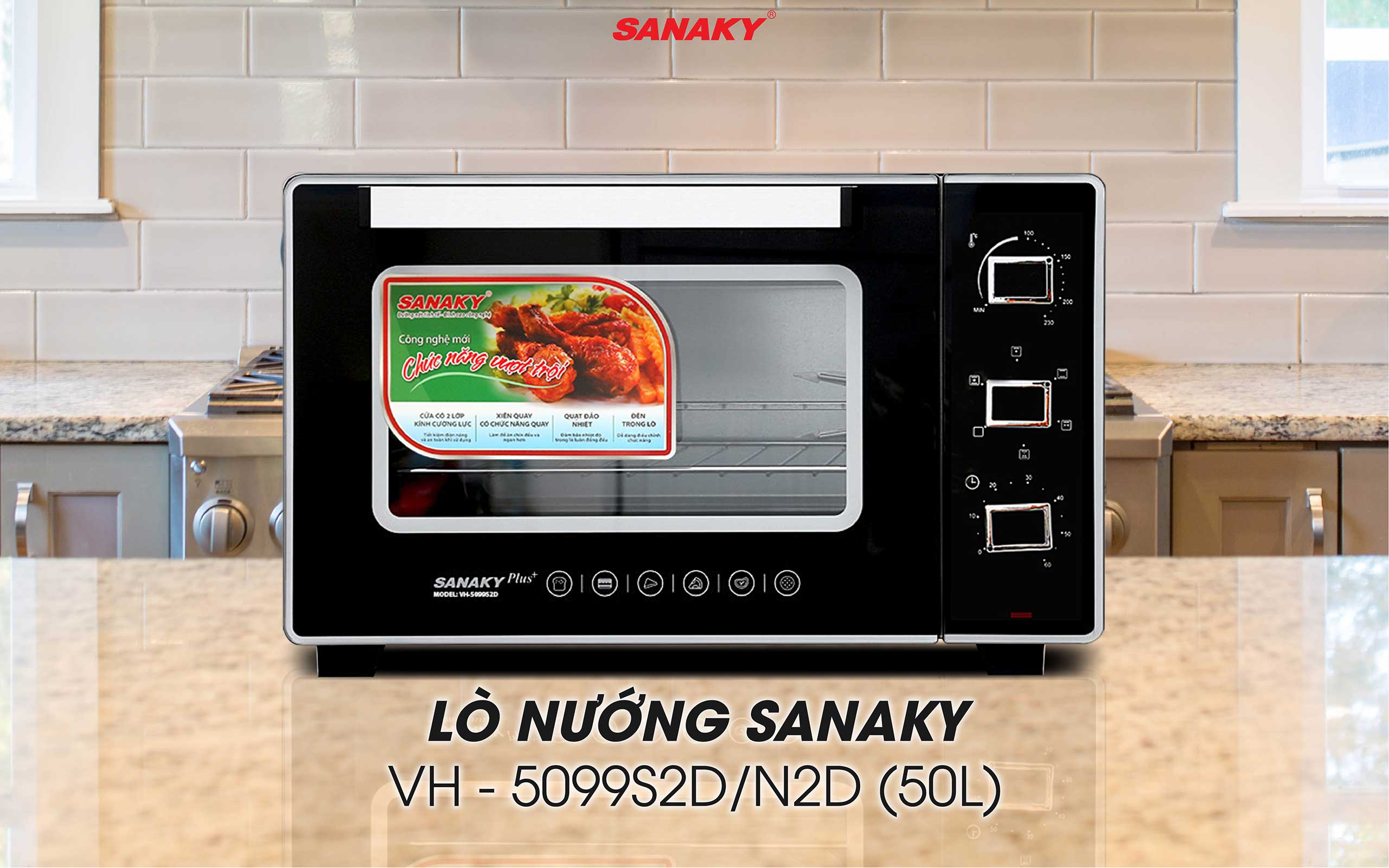 Lò nướng Sanaky VH-5099S2D