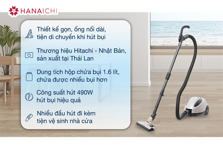 Máy hút bụi Hitachi CV-SU22V RC