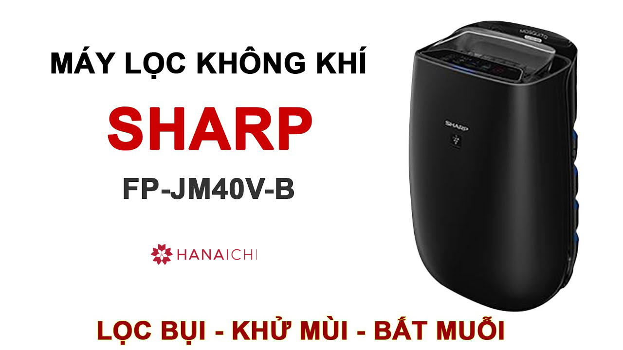 Máy Lọc Không Khí Và Bắt Muỗi Sharp P-JM40V-B