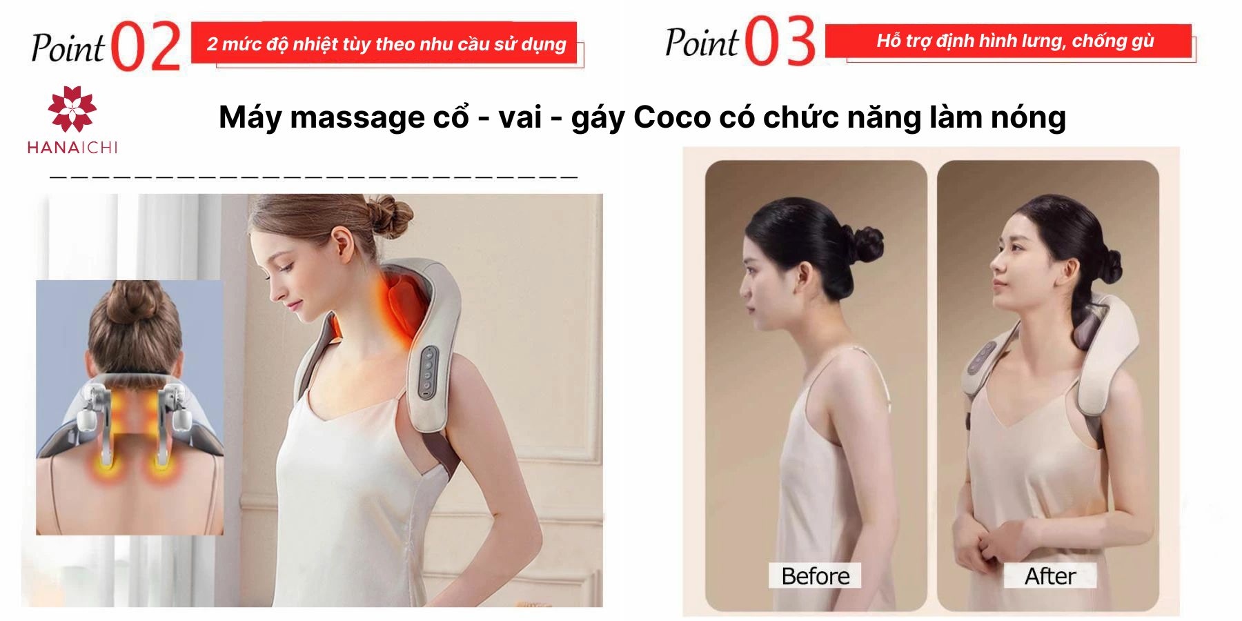 Máy massage cổ - vai - gáy Coco