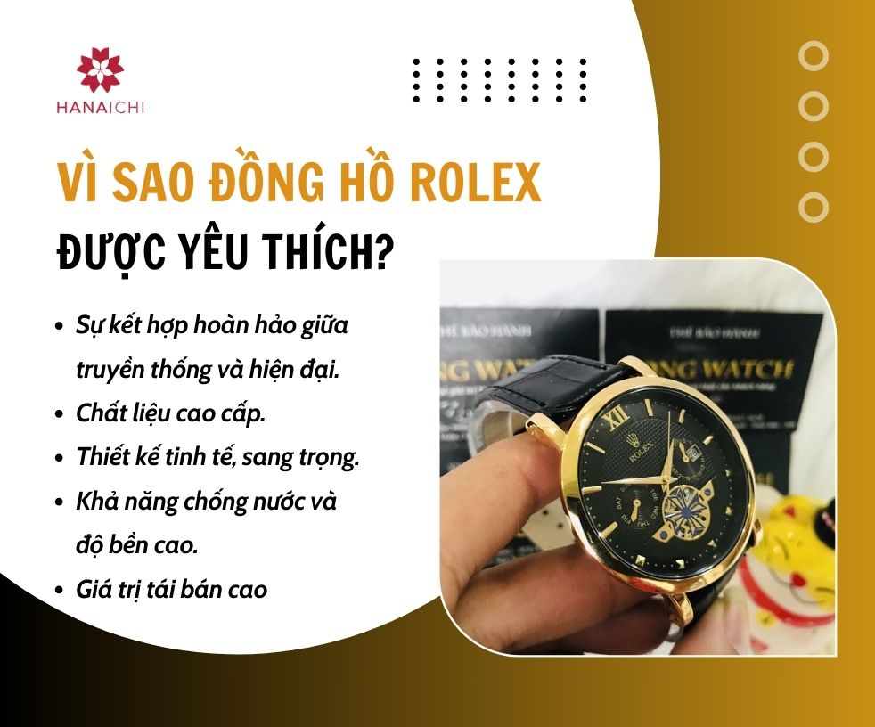 Đồng hồ Rolex được yêu thích bởi nhiều ưu điểm hàng đầu