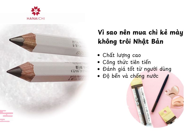 Chì kẻ mày không trôi của Nhật 6