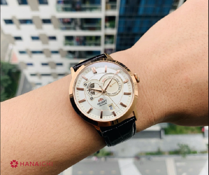 Orient Sun and Moon FET0T001S thiết kế Sun and Moon độc đáo