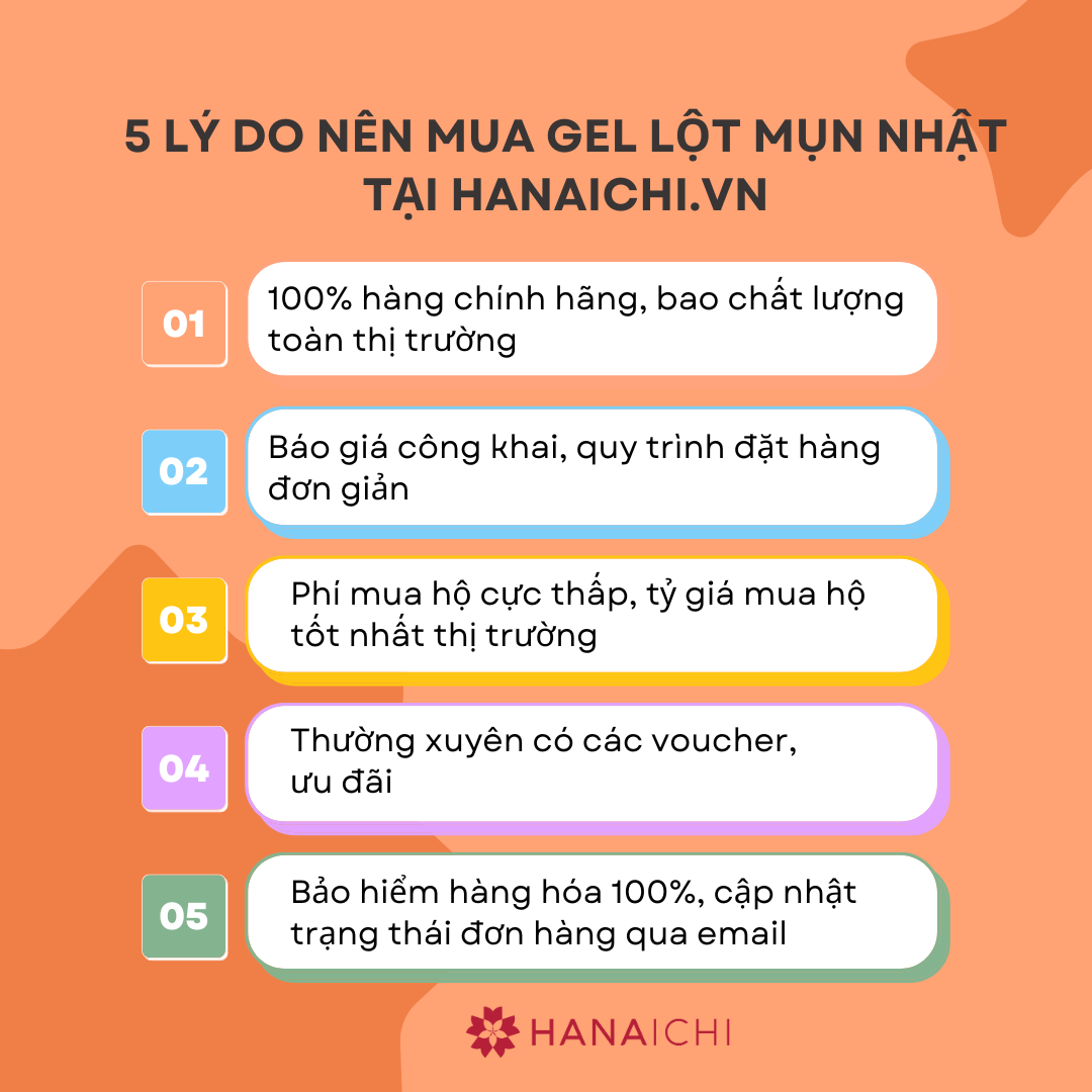 Vì sao nên mua gel lột mụn tại Hanaichi?