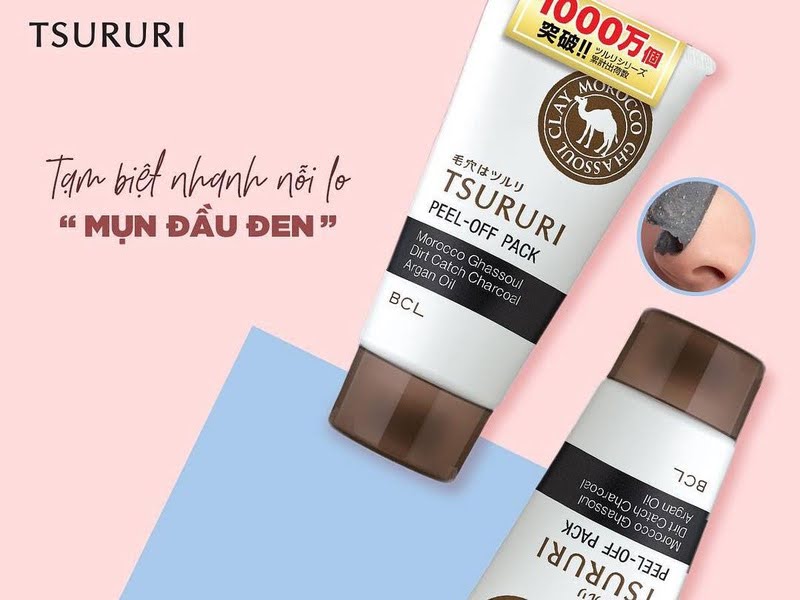 Gel lột mụn đầu đen tốt nhất của Nhật Tsururi Peel-Off 