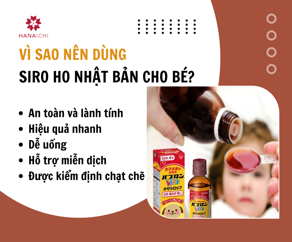 5 lý do nên dùng siro ho cho trẻ sơ sinh của Nhật