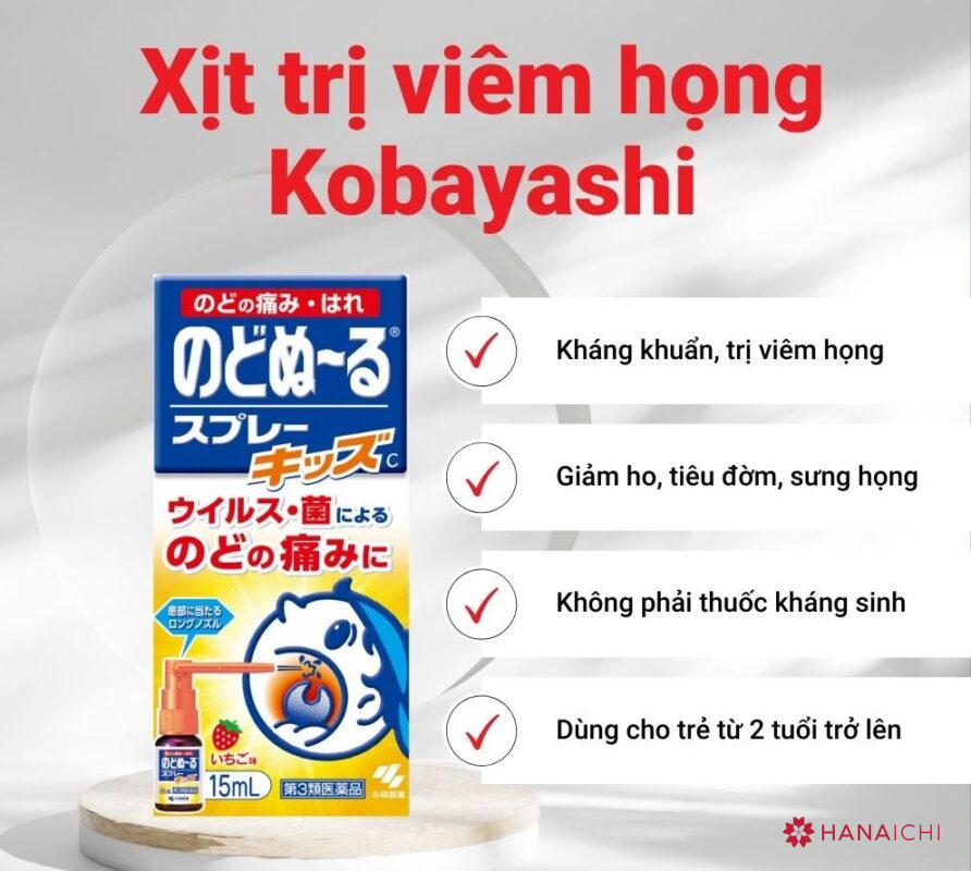 Siro ho Kobayashi dạng xịt cho bé