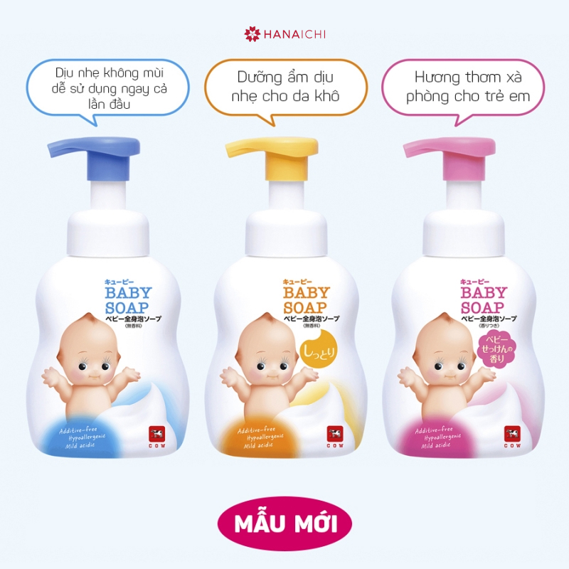 Kewpie Baby Foam được chiết xuất từ các thành phần tự nhiên