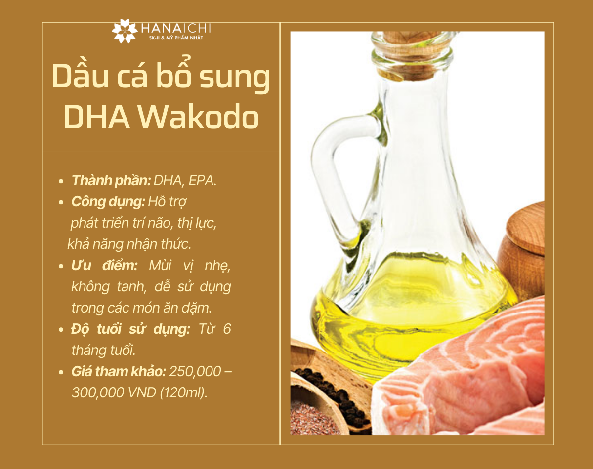 Dầu cá bổ sung DHA Wakodo