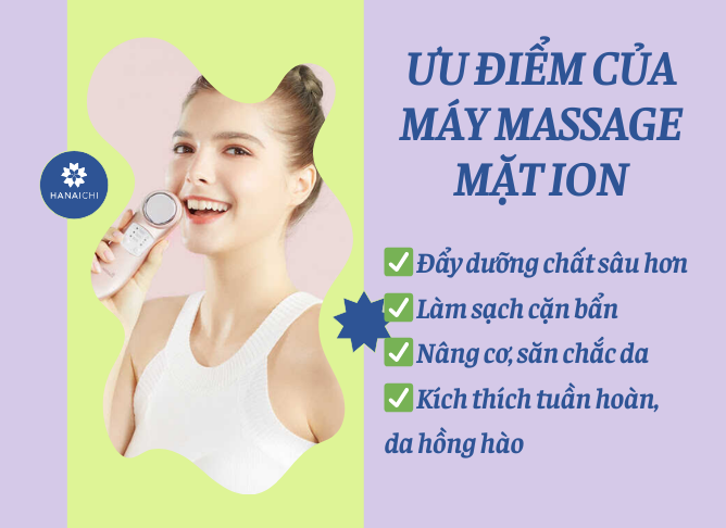 Máy massage mặt ion được yêu thích bởi những ưu điểm vượt trội