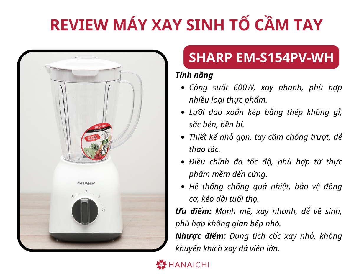 Máy xay sinh tố cầm tay 10