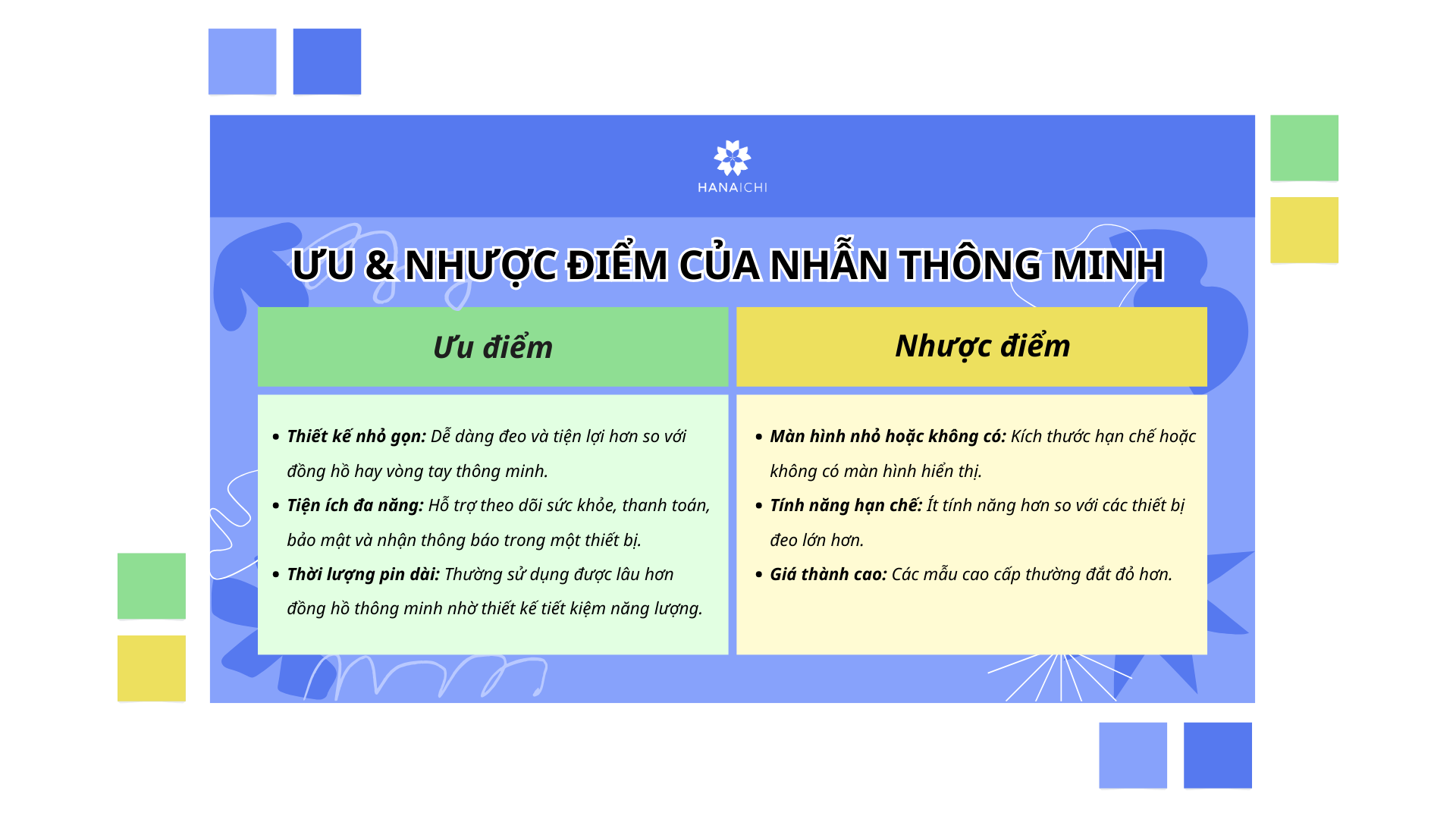 Ưu nhược điểm của nhẫn thông minh